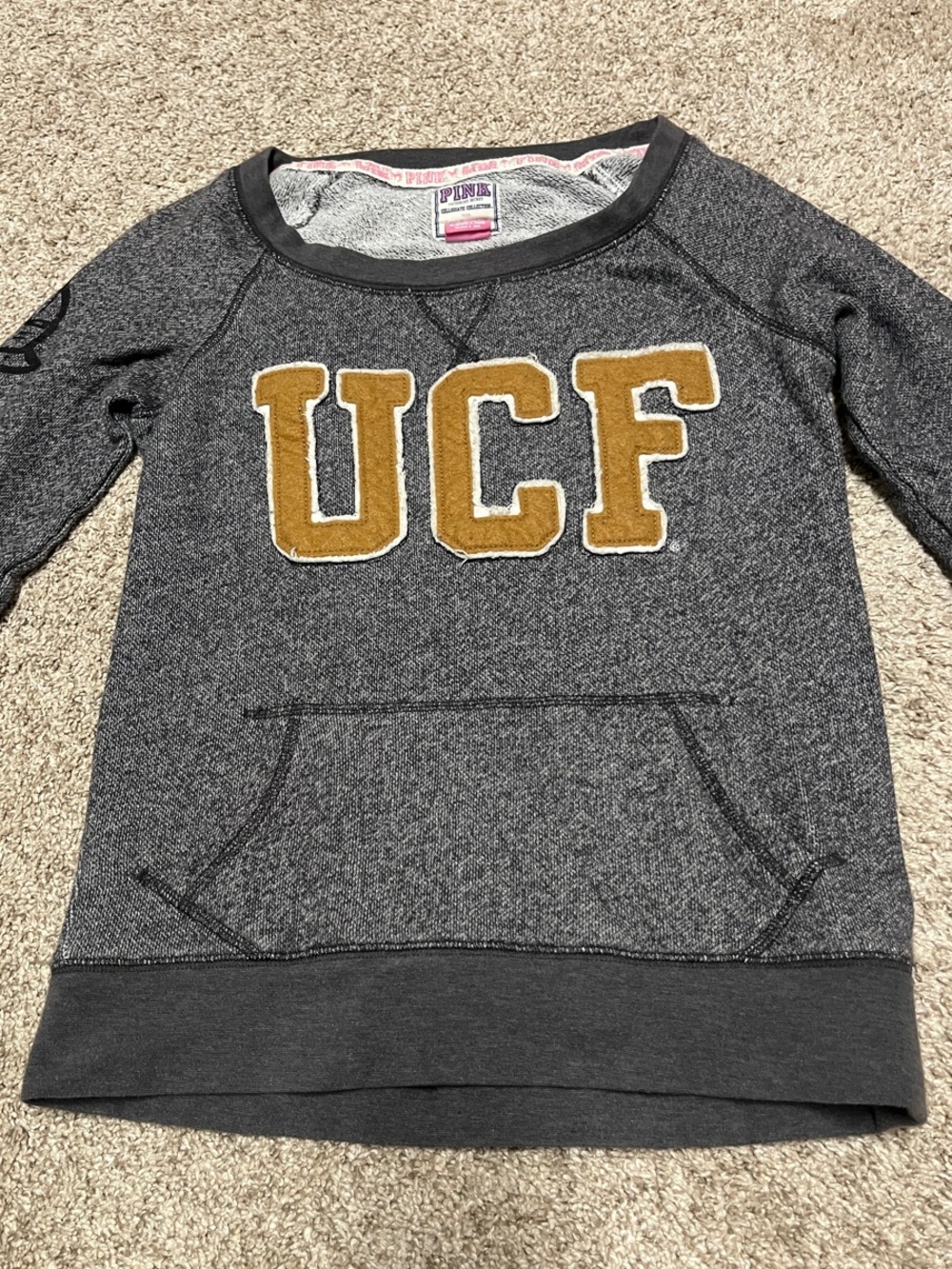 PINK Victoria's Secret UCF Gray Pullover Sweatshirt